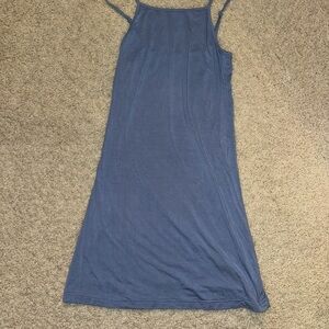 Blue Spaghetti Strap Dress